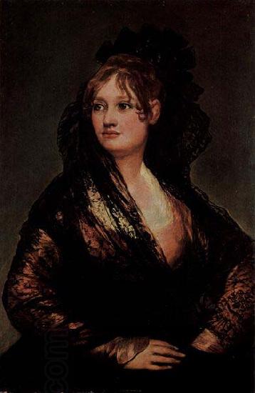 Francisco de Goya Portrat der Dona Isabel Cabos de Porcel China oil painting art